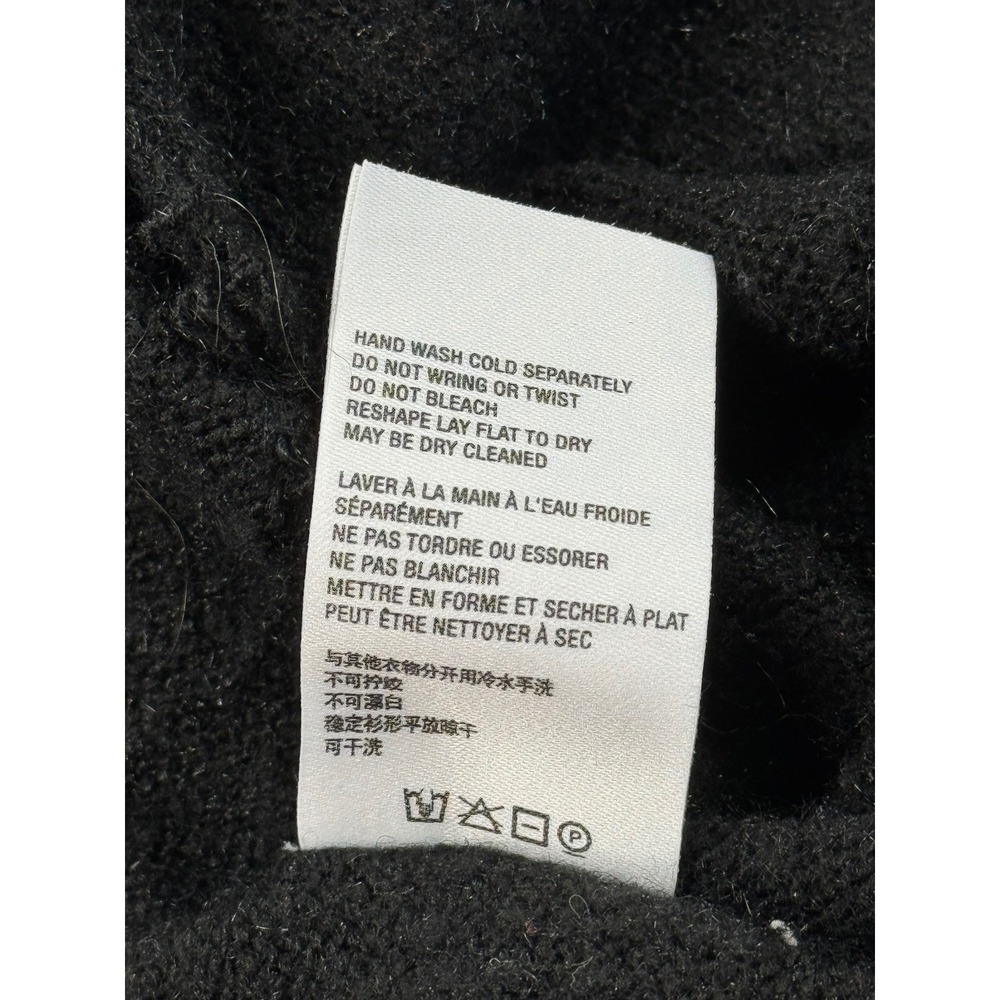 by Anthropologie Black Open Front Cardigan Sweater Knit Cozy Small S - Picture 7 of 11